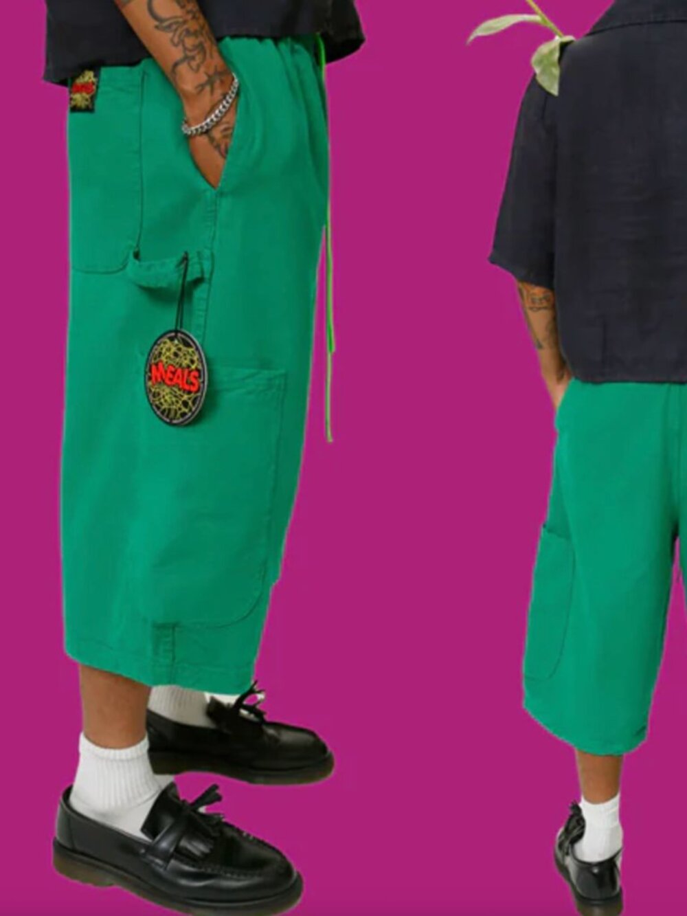 Meals Clothing Green Bean Waiter Shorts XS NWT
